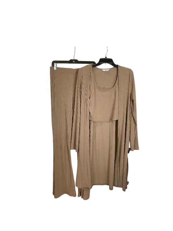 Today’s Deal Pants Set 2pc By Clothes Mentor In Brown, Size: L