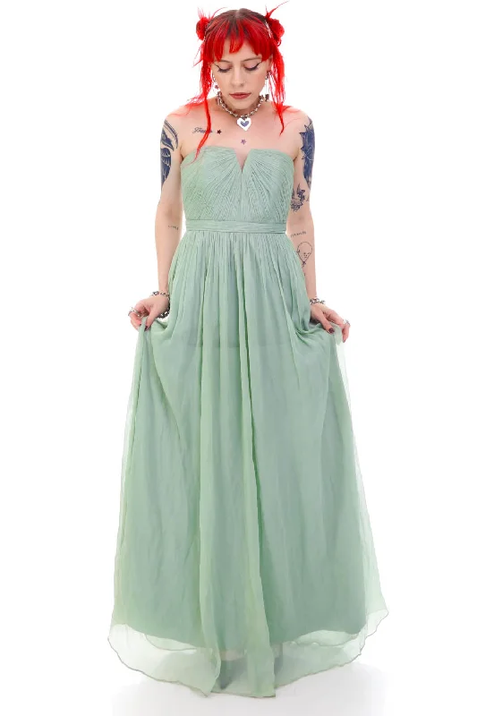 YEAR-End Clearance Vintage Y2K Mint Pastel Princess Gown - S