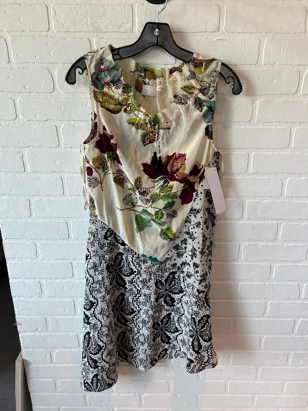 Clearance Items Dress Casual Short By Anthropologie In Tan & Yellow, Size: Xs