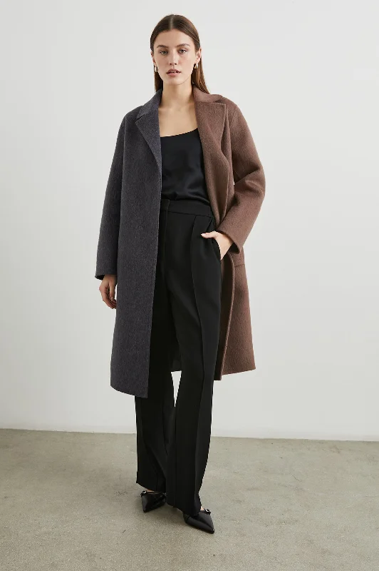 Markdowns LORE COAT - CHARCOAL MINK MIX