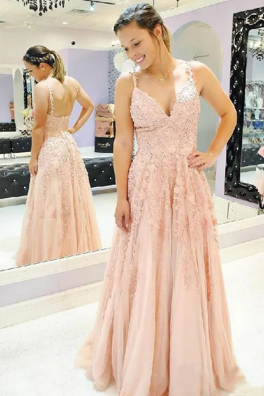 Act Now A Line Spaghetti Straps Prom Dresses V Neck Lace Appliques Evening Dresses,BS018 Act Now A Line Spaghetti Straps Prom Dresses V Neck Lace Appliques Evening Dresses,BS018