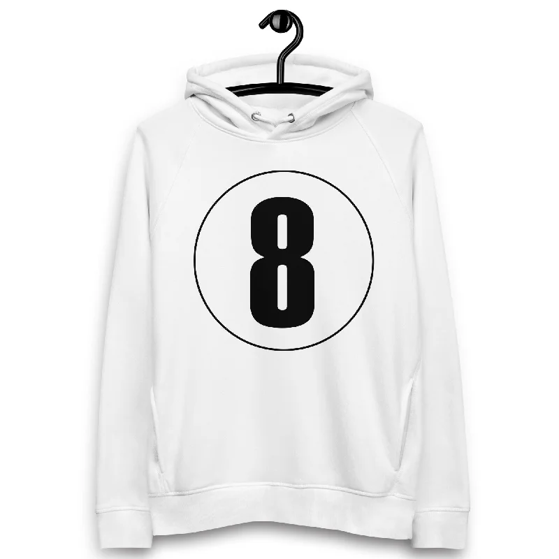 Unbeatable Prices Unisex pullover hoodie: Black on White 8