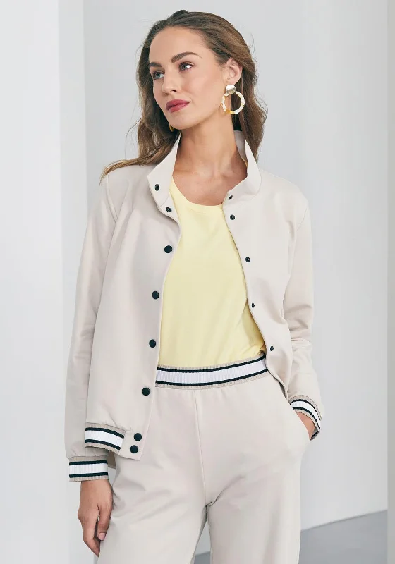 Price Meltdown Naya Sporty Rib Trim Jacket, Beige