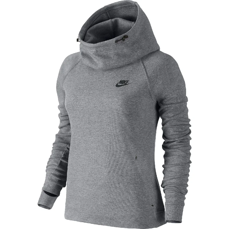 Markdowns Nike Tech Fleece Women's Hoodie Charcoal Heather/Black