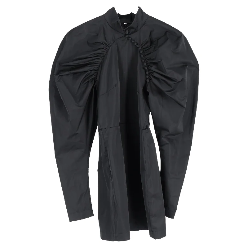 Blowout Deals Rotate Birger Christensen Kim Puff Sleeve Mini Dress in Black Polyester Blowout Deals Rotate Birger Christensen Kim Puff Sleeve Mini Dress in Black Polyester