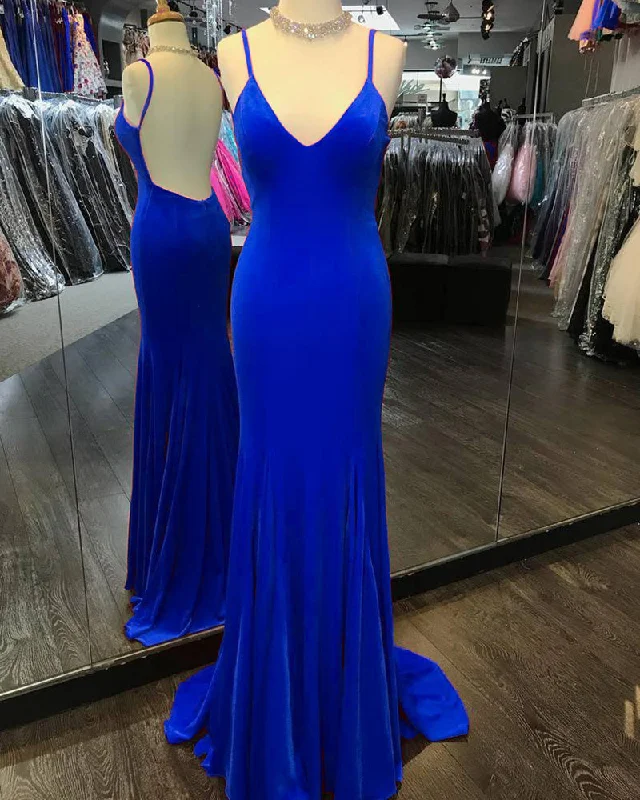 Take Advantage Spaghetti Straps Royal Blue /Red Fitted Long Party Dresses Evening Gown PL5536 Take Advantage Spaghetti Straps Royal Blue /Red Fitted Long Party Dresses Evening Gown PL5536