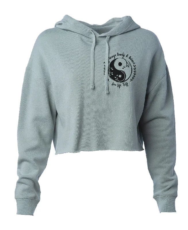 Price Drop Live Life TUFF Hooded Cropped Fleece