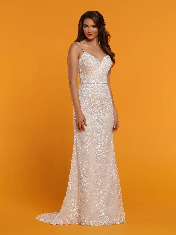 Price Slash Davinci Bridal 50511 Embellished Fit & Flare Wedding Dress Floral Lace V Neck Train Price Slash Davinci Bridal 50511 Embellished Fit & Flare Wedding Dress Floral Lace V Neck Train