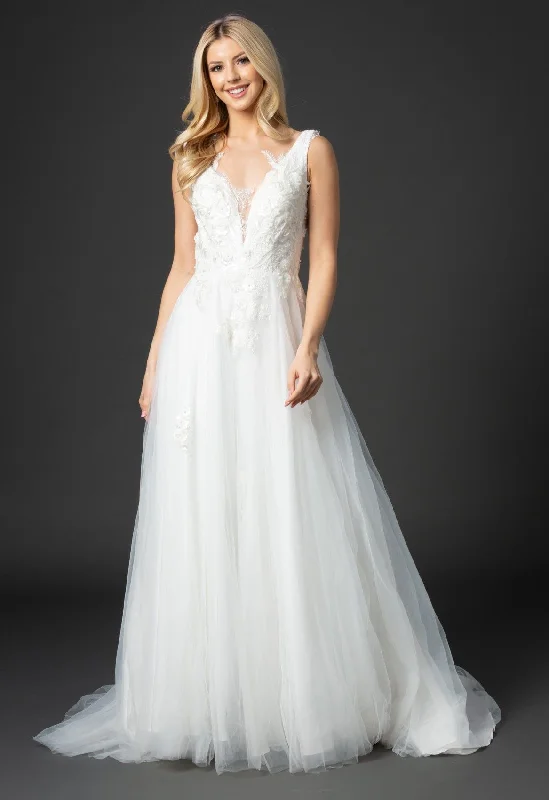 Epic Deals Nina Canacci 6557 Size 8, 10 Wedding Dress floral lace Bridal Gown