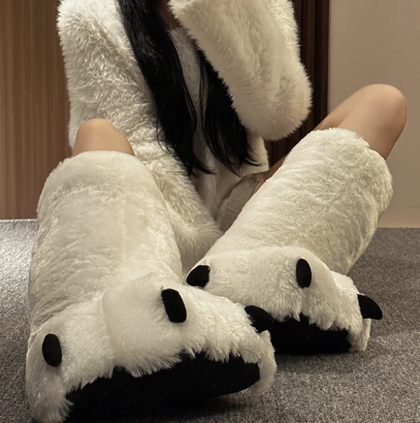Buy Now Cute plush bear paw boots yv47217