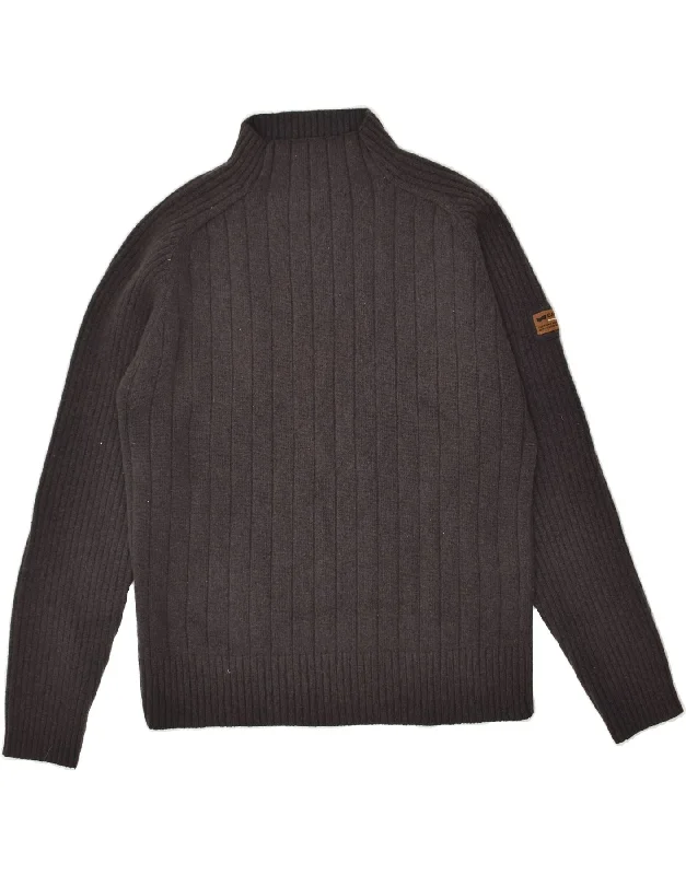 Bargain Prices GAS Womens Turtle Neck Jumper Sweater UK 18 XL Grey Wool