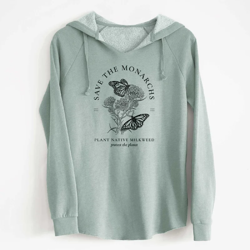 Quick Sale Save the Monarchs - Plant Native Milkweed - Cali Wave Hooded Sweatshirt