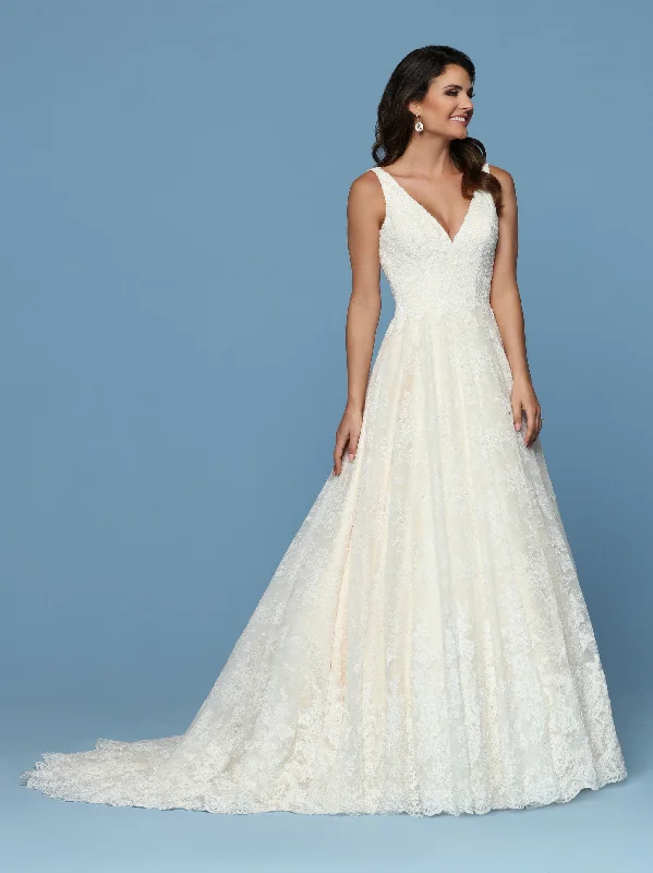 Deal Alert Davinci Bridal 50570 All over Lace V Neck Wedding Dress Corset Train Straps Open Back Deal Alert Davinci Bridal 50570 All over Lace V Neck Wedding Dress Corset Train Straps Open Back