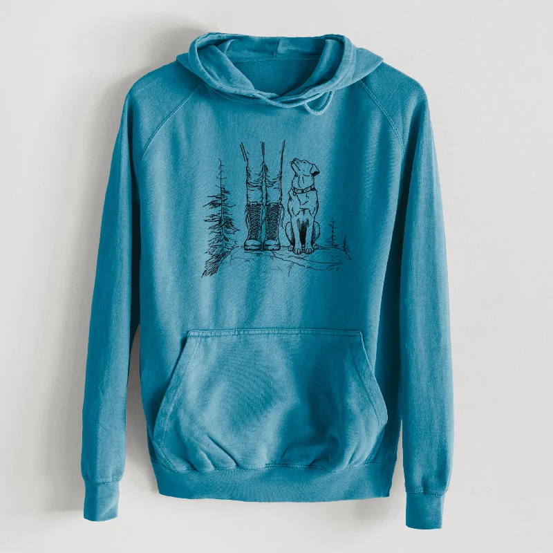Take Advantage Trail Companions - Hiking with Dogs  - Mid-Weight Unisex Vintage 100% Cotton Hoodie