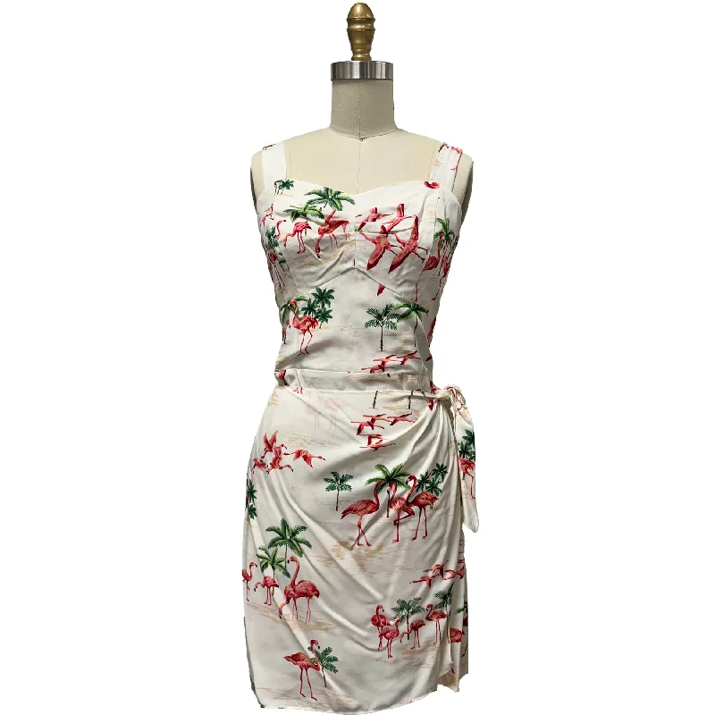 Clearance Event Fine Flamingos Sand Sarong Dress