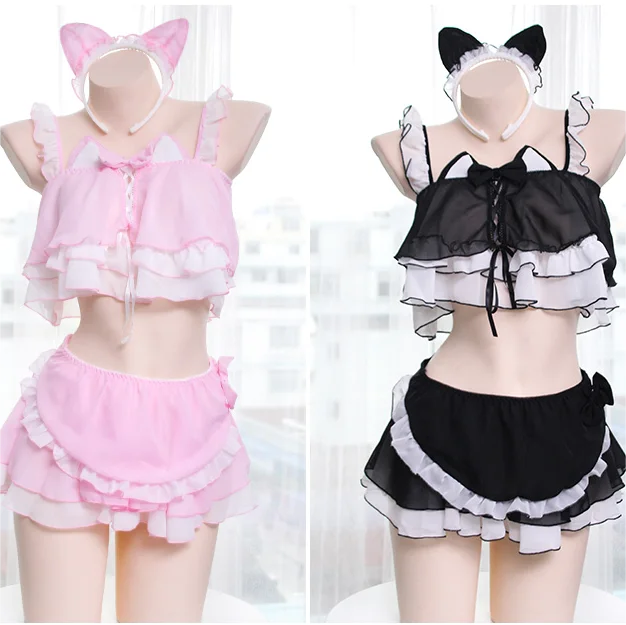Huge Savings Chiffon Cat Girl Suit YV47222