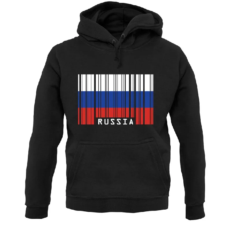 Exclusive Preview Russia Barcode Style Flag Unisex Hoodie