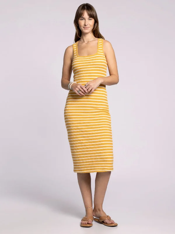 YELLOW WHITE STRIPE
