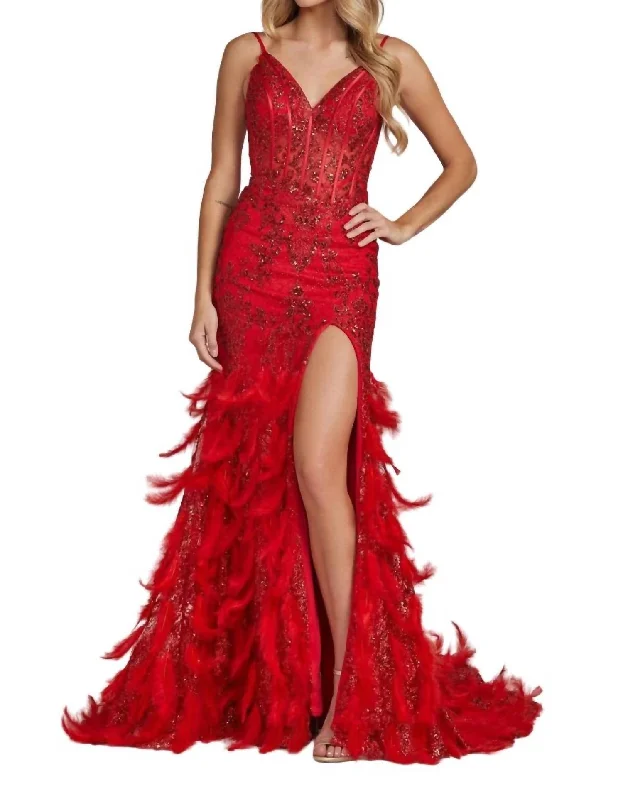 Extra Savings Glittered Long Prom Dress