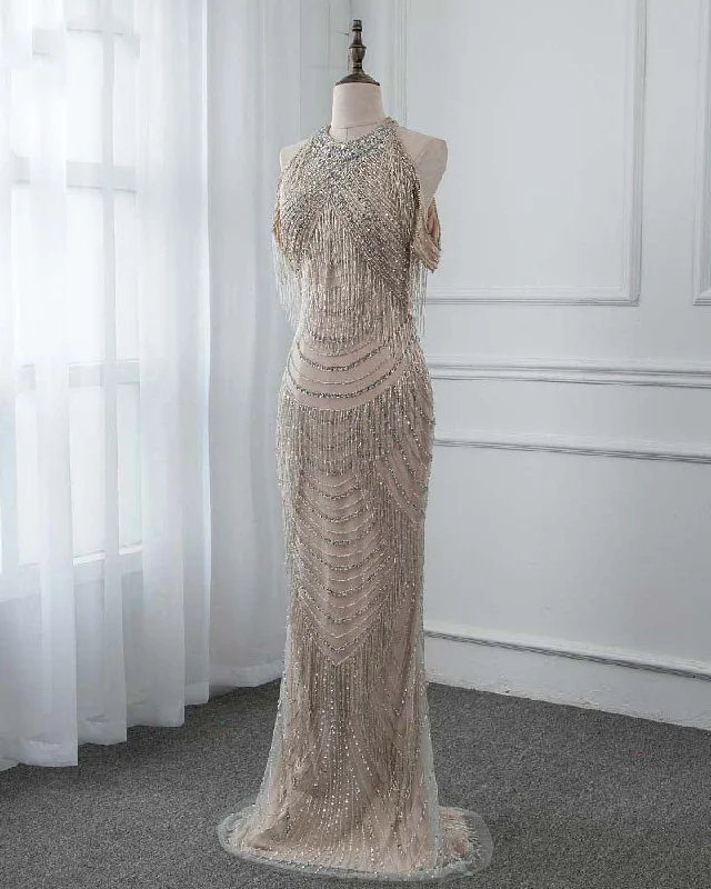 Exclusive Preview Luxury Champagne Heavy Beading Mermaid Long Pageant Dresses Women Evening Formal Gown 2019 PL874 Exclusive Preview Luxury Champagne Heavy Beading Mermaid Long Pageant Dresses Women Evening Formal Gown 2019 PL874