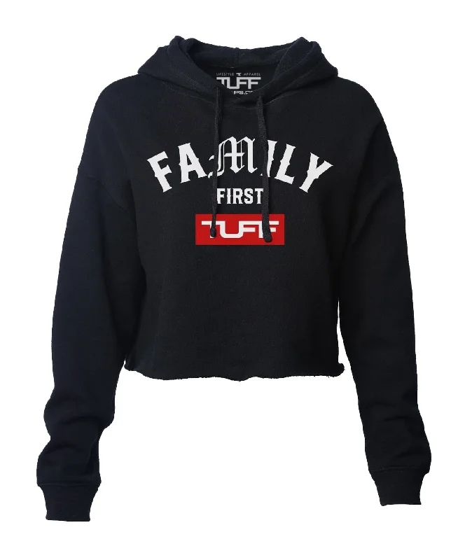 Special Offer Family First Hooded Cropped Fleece