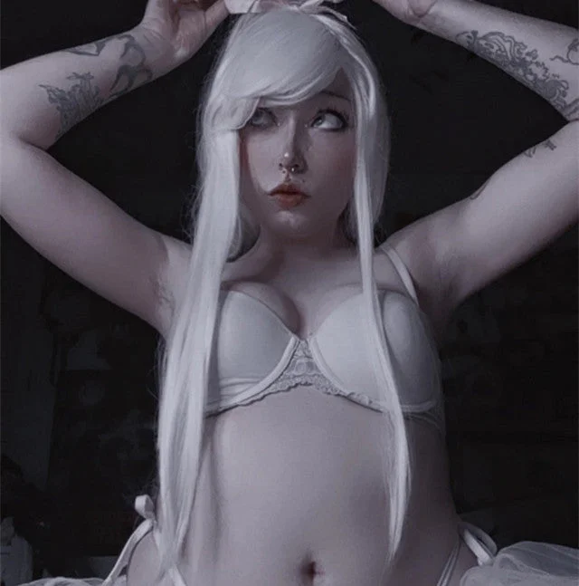 Act Now Review for  Harajuku white long wig YV43645
