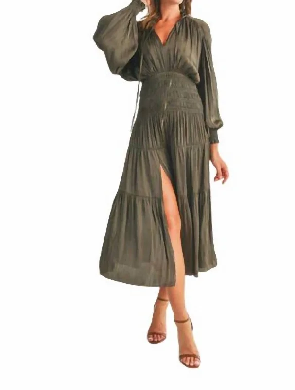 Shop and Save Claudia Dress In Olive