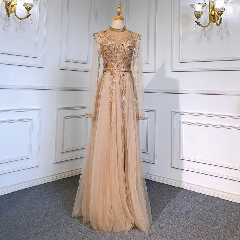 Crazy Savings Serene Hill Gold Luxury Cape Sleeves Evening Dresses Gowns 2024 Beaded Mermaid Elegant For Woman Party LA71604 Crazy Savings Serene Hill Gold Luxury Cape Sleeves Evening Dresses Gowns 2024 Beaded Mermaid Elegant For Woman Party LA71604