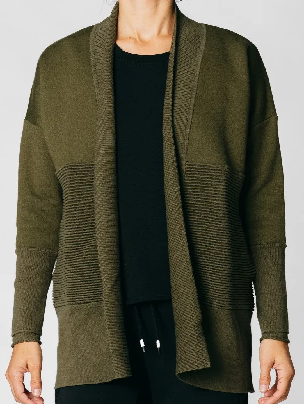 Members Only Flipside Fleece Cardi
