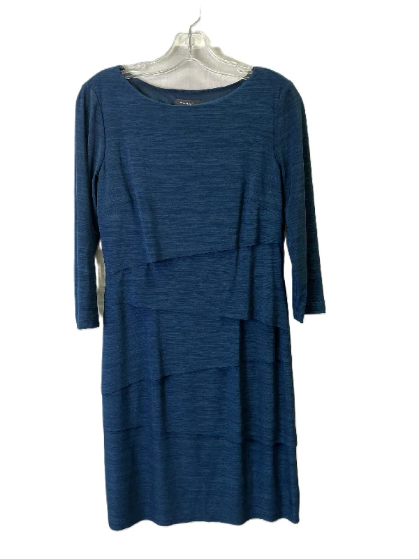 Anniversary Sale Dress Party Midi By Tahari By Arthur Levine In Teal, Size: S