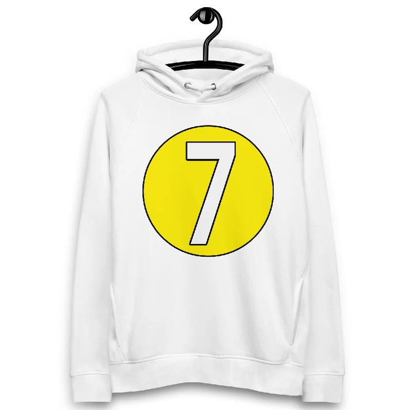 New Deals Unisex pullover hoodie: White on Yellow 7