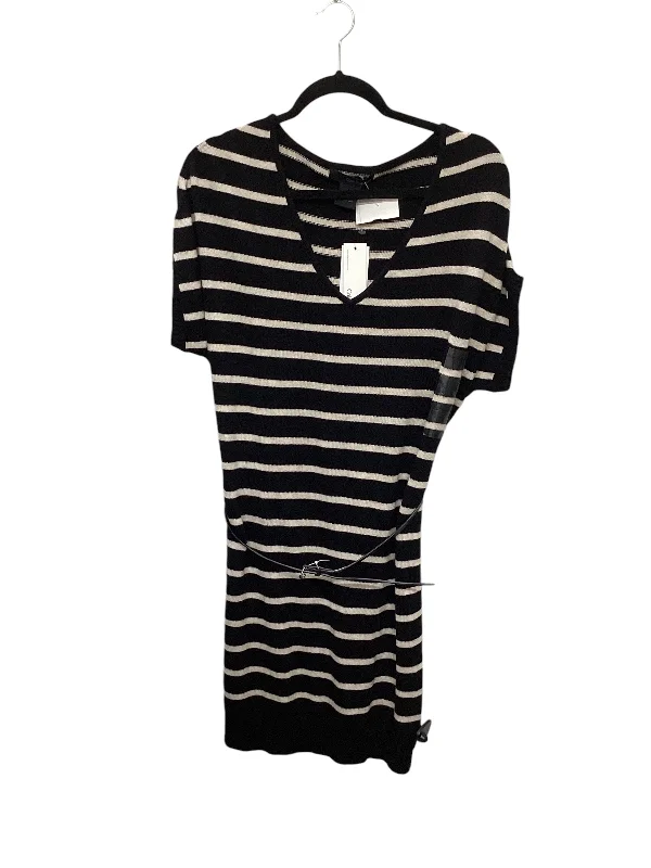 Instant Discount Dress Casual Short By Calvin Klein In Striped Pattern, Size: L