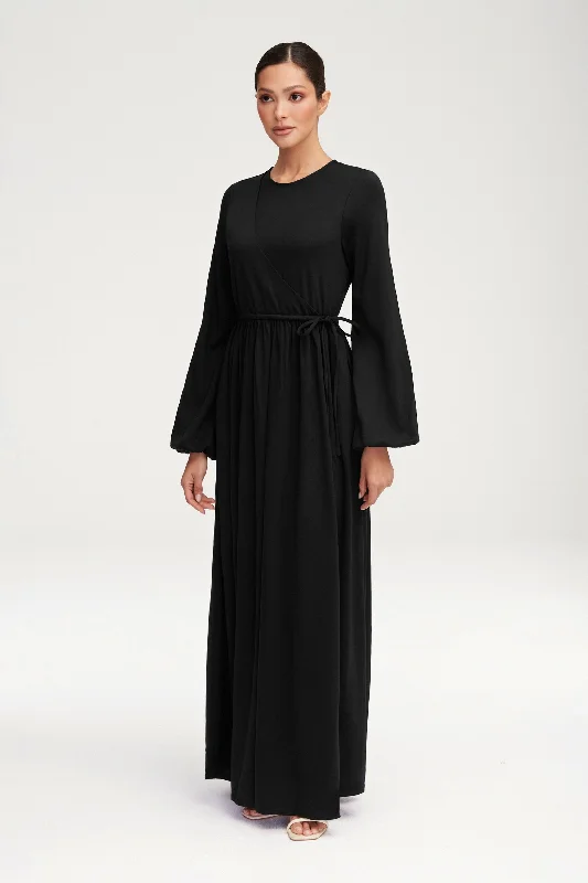 Today’s Special Emma Jersey Elastic Waist Maxi Dress - Black