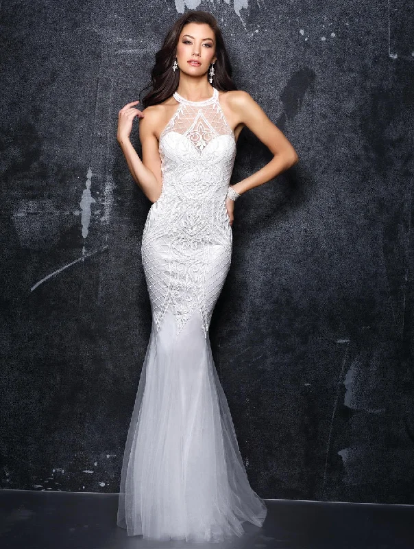 Massive Deals Nina Canacci 4145 size 6 White beaded lace mermaid wedding dress