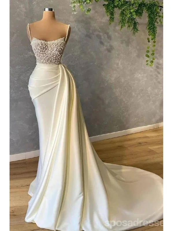 Today’s Deal Light Champagne Sheath Spaghetti Straps Cheap Long Prom Dresses,12999