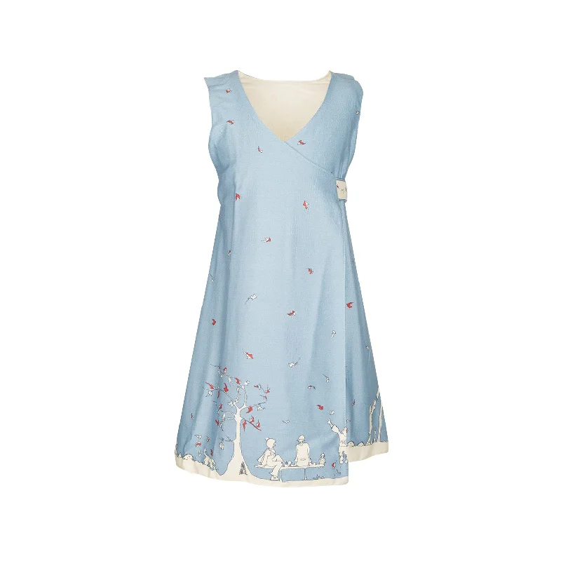 Price Drop Junko dress - Aunt Eva blue