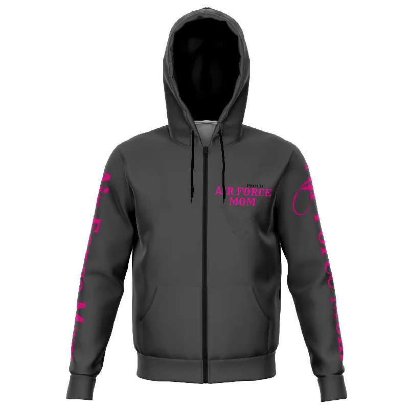 Massive Deals Air Force Mom Zip Up Hoodie