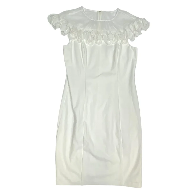 Factory Direct Sale Dress Party Short By Adrianna Papell In White, Size: M