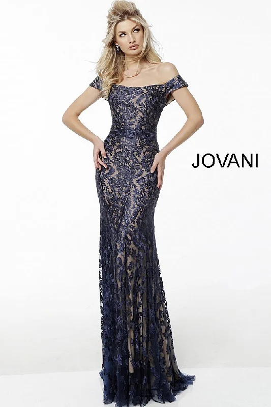Price Rollback Jovani 49634 Off the Shoulder Embroidered Mother of the Bride Dress
