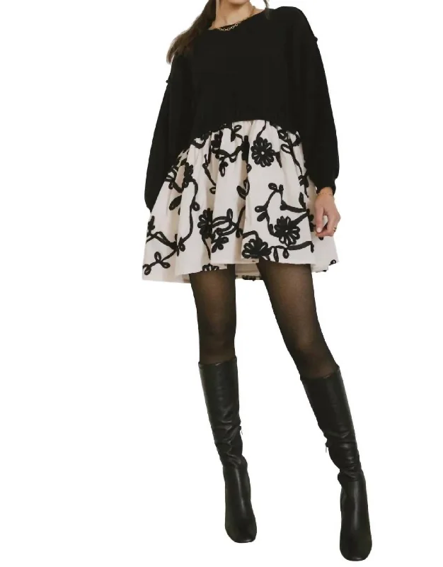 Great Deals Isabel Dress In Black/white