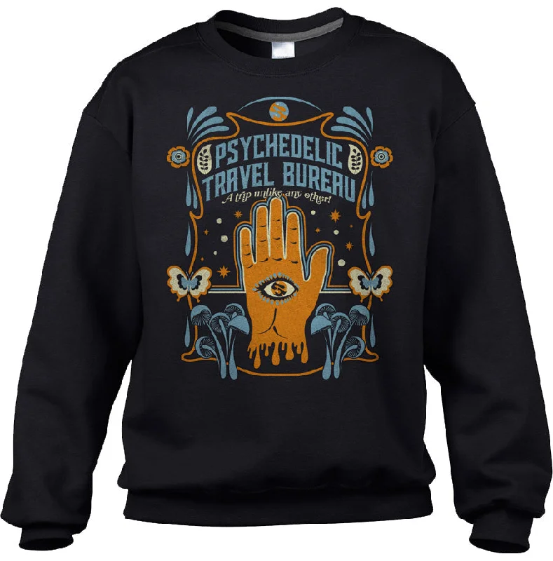 Huge Discounts Unisex Psychedelic Travel Bureau Sweatshirt