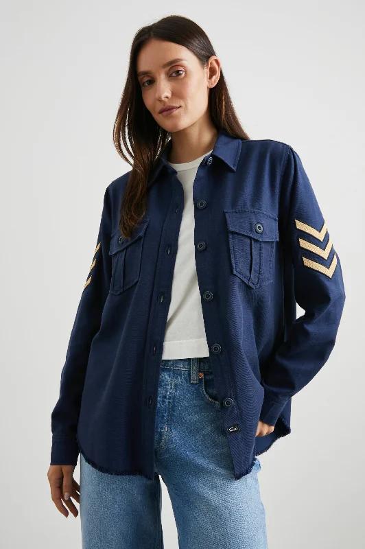 Members Only LOREN SHIRT JACKET - NAVY