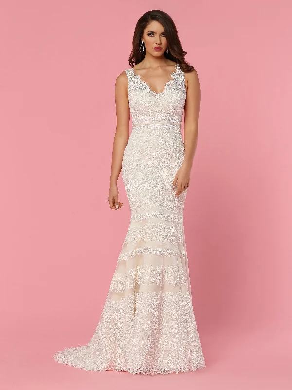 Blowout Sale Davinci Bridal 50447 Fitted Lace Mermaid Wedding Dress Sheer Eyelash Lace Strap V Neck Open Back Blowout Sale Davinci Bridal 50447 Fitted Lace Mermaid Wedding Dress Sheer Eyelash Lace Strap V Neck Open Back