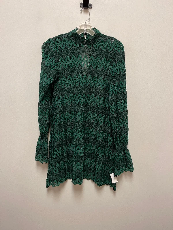 Midnight Madness Dress Casual Midi By Free People In Green, Size: Xs