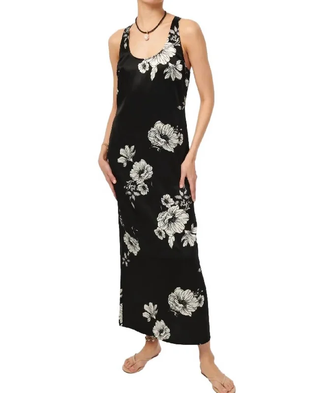 Exclusive Preview Hansen Dress In Black Botanical