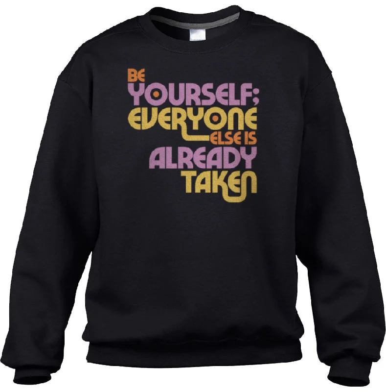 Limited Time Discount Unisex Be Yourself Sweatshirt - Oscar Wilde