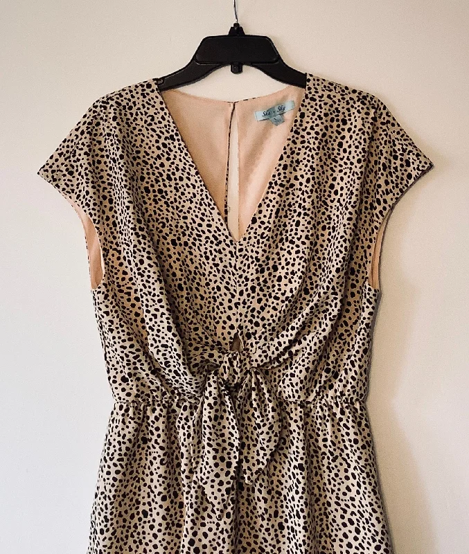Price Slash Romper By She + Sky In Animal Print, Size: L