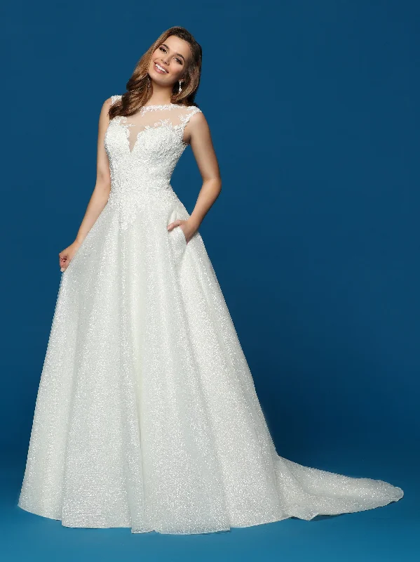 New Markdowns Davinci Bridal 50644 Glitter Tulle Ballgown Wedding Dress Lace Bodice Pockets Train New Markdowns Davinci Bridal 50644 Glitter Tulle Ballgown Wedding Dress Lace Bodice Pockets Train
