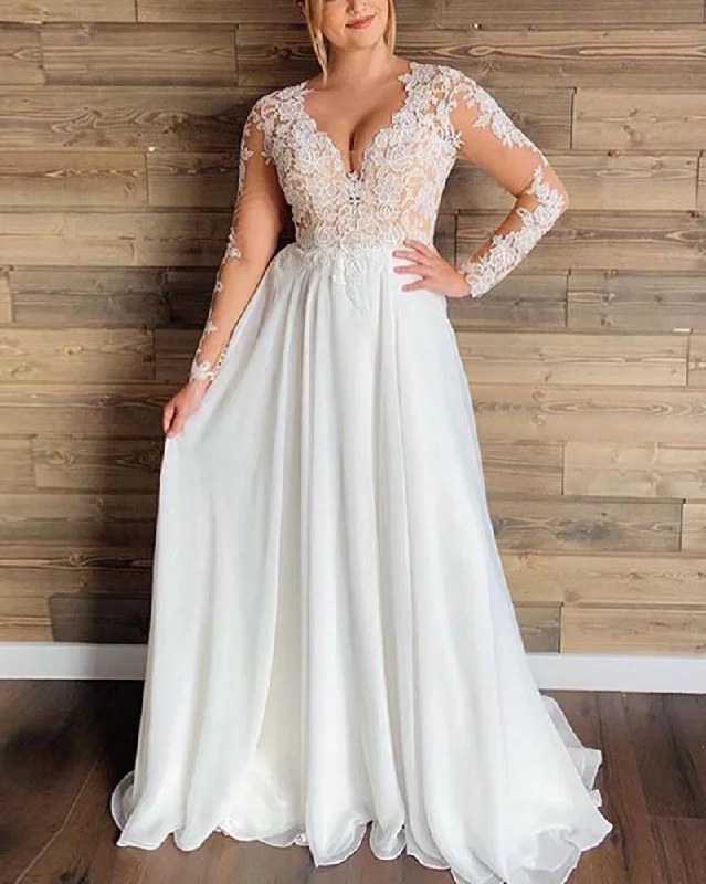 Savings Galore Vintage Long Sleeves Iovry Lace Plus size Wedding Dress,Women Bridal Gown WD1024 Savings Galore Vintage Long Sleeves Iovry Lace Plus size Wedding Dress,Women Bridal Gown WD1024