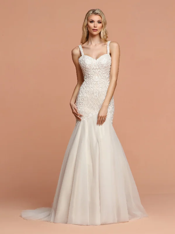 Fantastic Offers Davinci Bridal 50600 Fitted Mermaid Tulle Beading Wedding Dress Long Gown Bridal Fantastic Offers Davinci Bridal 50600 Fitted Mermaid Tulle Beading Wedding Dress Long Gown Bridal